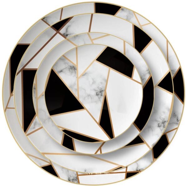 Black & GOLD MARBLE SET